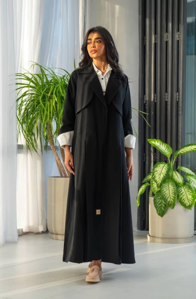 Black Blazer Abaya  IB237